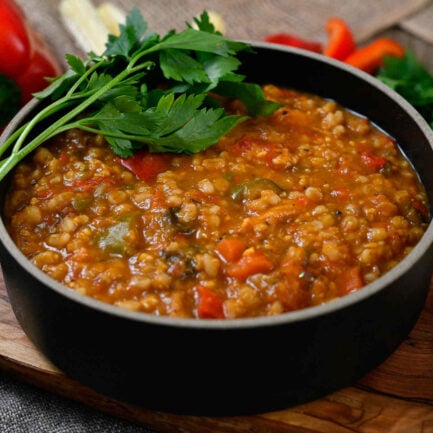Roasted Vegetable and Pearl Barley Soup (1 Litre)
