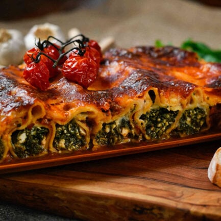 Spinach and Ricotta Cannelloni
