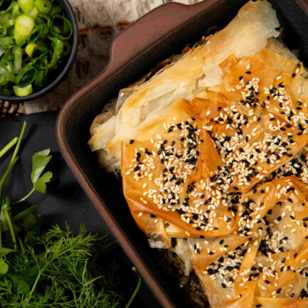 Lamb, Spinach And Feta Phyllo